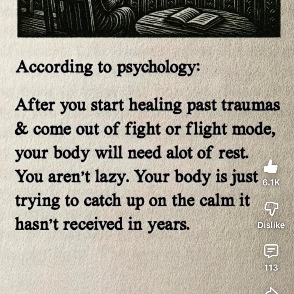 Give your body the rest it needs !